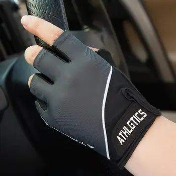 

Motorcycle Fingerless Gloves Non-slip Ultrathin Half Finger Breathable Gloves Outdoor Racing Riding Cycling Gloves For Driving