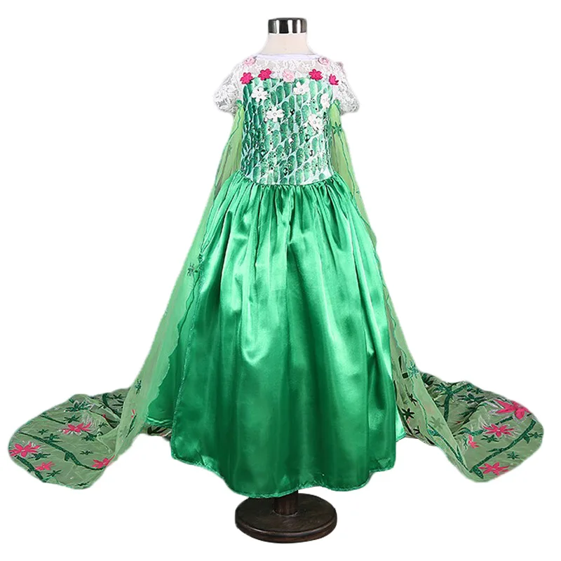 Kids Dresses For Girls Elsa Dress Cosplay Princess Anna Elsa Costumes Kids Party Christmas Gift Fantasia Vestidos Girls Clothing