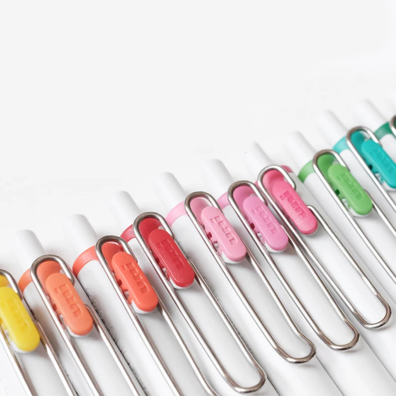 1pcs 일본어 Uni 컬러 젤 펜 UMN-S-38 지우기 필기 단일 공 한 프레스 0.38mm 비즈니스 사무실 서명