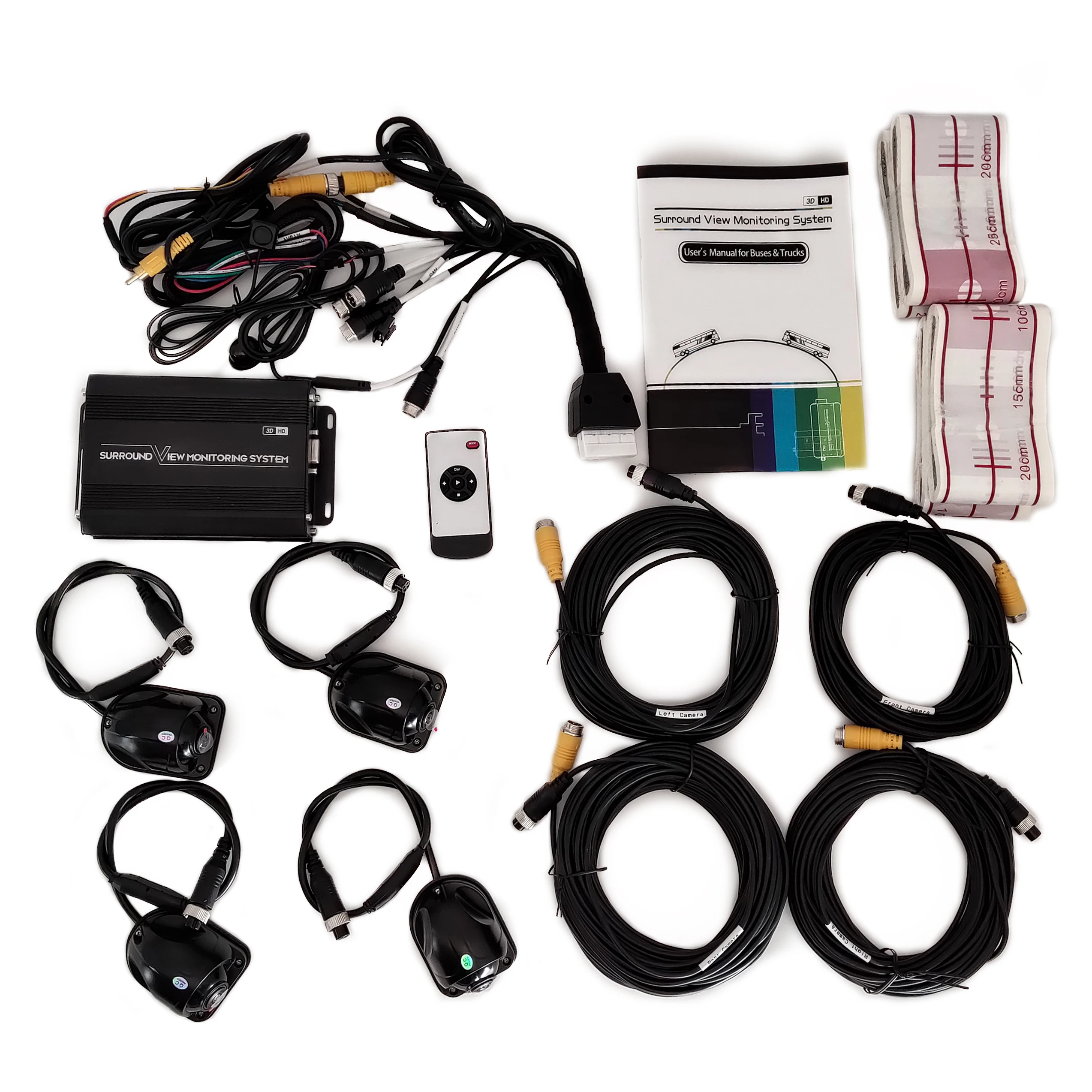 SZDALOS HD 3D 360 SVM система просмотра птиц для автобуса/грузовика/RV 4-CH MDVR FHD 1080P DVR добавить 10 дюймовый hd-монитор и 128G USB хранения