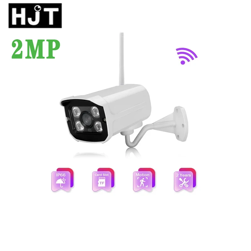 HJT H.264 1080P 2.0MP WIFI IP-камера со слотом для SD-карты CCTV Аудио-камера 4IR ночное видение Onvif