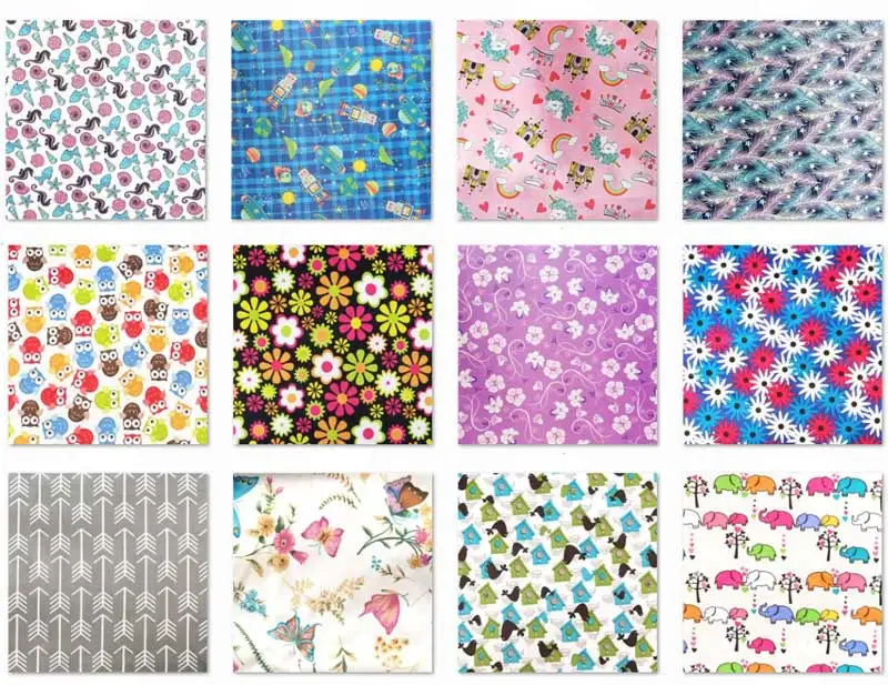 Plain Color Waterproof PUL Reusable Cloth Diaper Material Solid Color TPU Laminated Fabric DIY Diapers Wet Bags Nappy Fabric