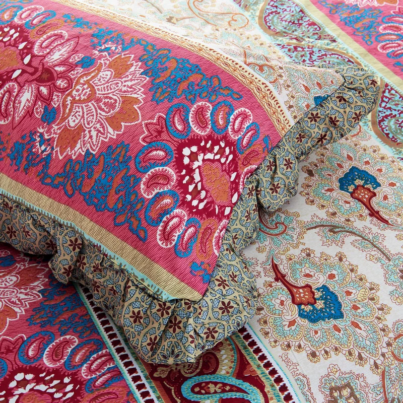 Cotton Soft Bedclothes Queen King size Bedding Sets Quilted Thick Bed spread Duvet Cover Bed Sheet set Pillowcase 4/6Pcs
