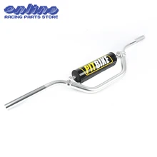 6061 Алюминий Мотоцикл Мотокросс руль 7/" 22 мм для HONDA YAMAHA KAWASAKI SUZUKI Dit питбайк MX ATV Quad серебро