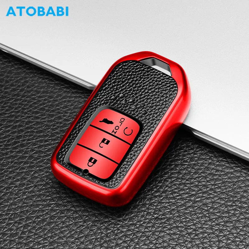 4 Buttons Tpu Car Key Cover Case Shell For Accord 2016 2017 Civic