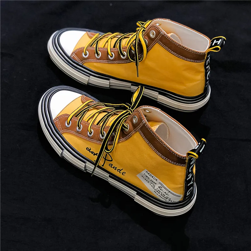 

Dragon Captain spring and autumn new men's canvas shoes young students skateboard shoes comfortable lace casual sports shoes men