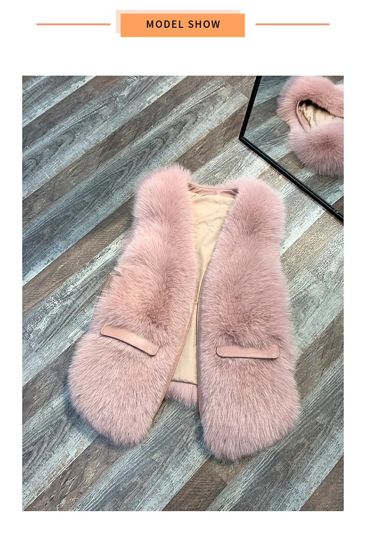 ZDFURS* натуральный жилет из натурального Лисьего меха зимнее модное меховое пальто женская куртка из натурального Лисьего меха длинное меховое пальто