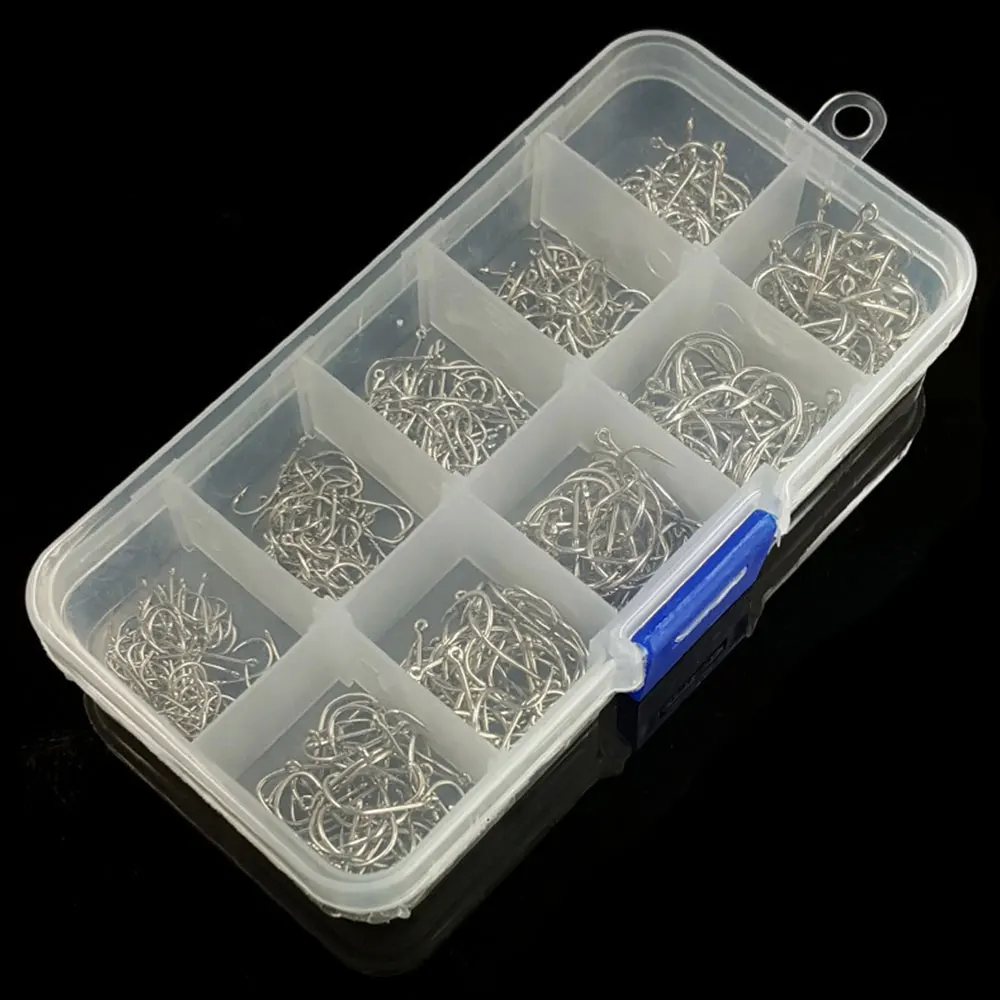 Portable Carbon Steel 500pcs/Set Decoy Lure Hooks Hook Fishing Hook Crank Hook