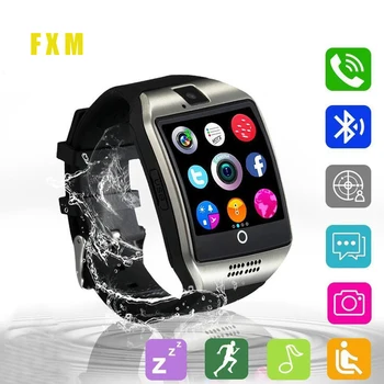 

Smartch Bluetooth Fashion clock With Camera Facebook Whatsapp Twitter Sync Sms Smartwatch Support Sim Tf Card For Ios Android