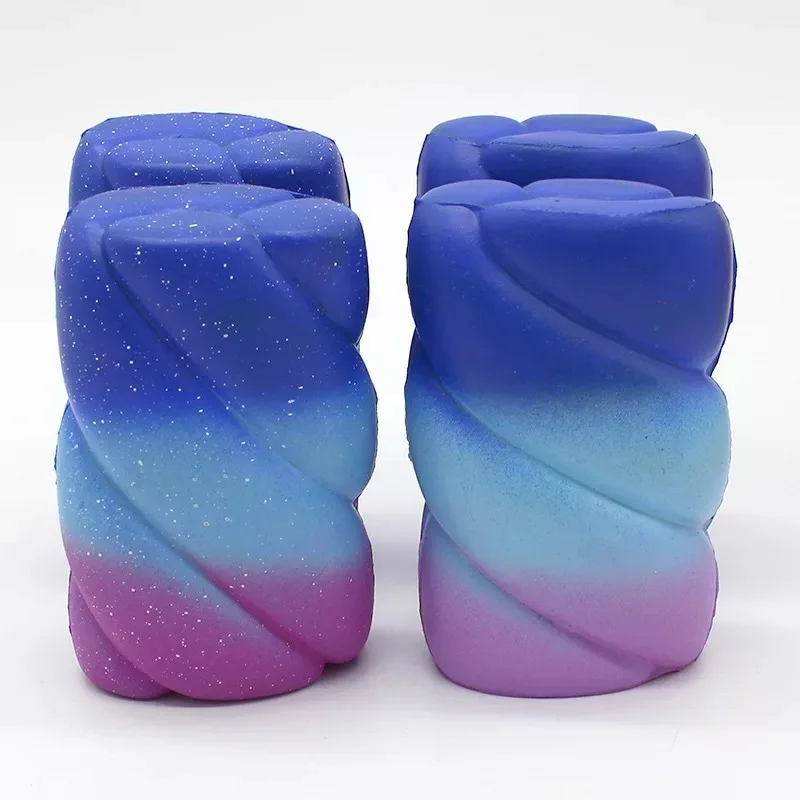 Очень медленно принимает начальную форму рост Jumbo мягкими Galaxy Зефир Cotton Candy крем