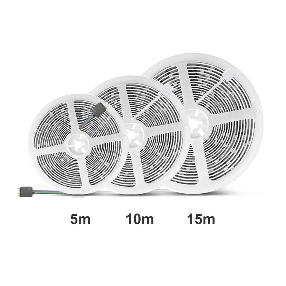 Светодиодные лампы Tuya Smart Life 5 м 10 15 5050 SMD RGB Wi Fi управление голосом светодиодная