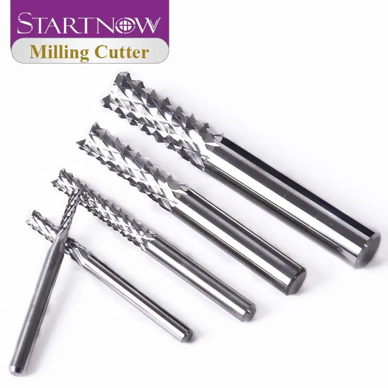 Startnow 5PCS Corn Milling Cutter 3.175/4/6/8mm SHK Carbide Tungsten PCB End Mill Bits Engraving Machine CNC Router Cutting Tool image 6