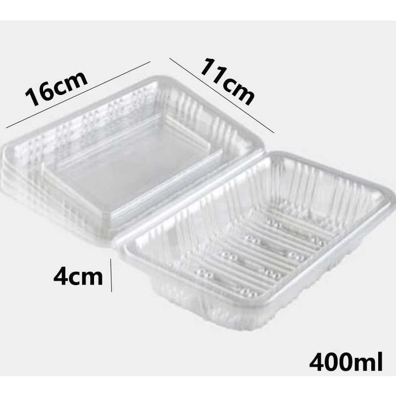 ZEQIU одноразовые прозрачные коробки на вынос Анти-туман контейнер подходит для упаковки еды, пикника, пищевой дисплей(400 мл