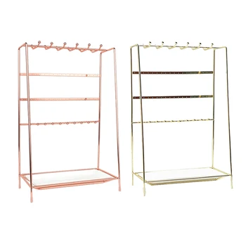 

Jewelry Rack Desktop Jewelry Storage Box Display Rack with Tray for Rings, Bracelets, Necklaces, Earrings
