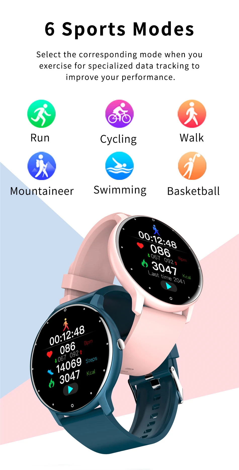 2022 New Smart Watch Men Full Touch Fitness Tracker IP67 waterproof Sports Fitness Watch Ladies Smartwatch for Xiaomi phones+Box