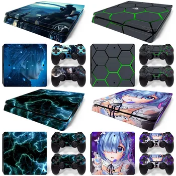 

New Cover Protector For PS4 Slim S Console & Controllers Vinyl Decal Skin Sticker