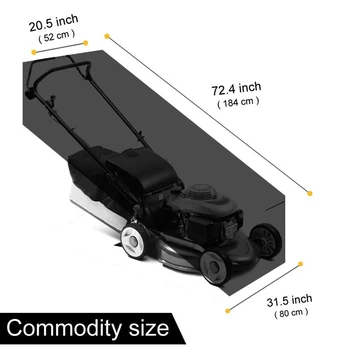 

Lawn Mower Cover Heavy Duty Waterproof UV Resistant Dust Garden Outdoor Storages Lawn Mower Parts Accessories
