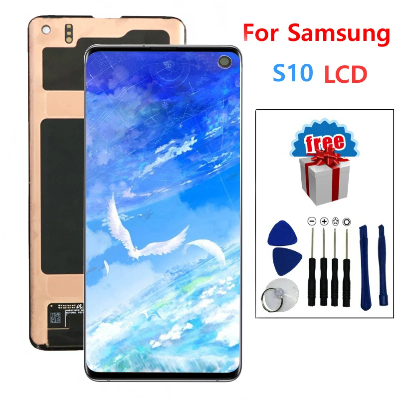 SUPER AMOLED 6 1 &quotЖК-дисплей для SAMSUNG Galaxy S10 G9730 ЖК-дисплей сенсорный экран дигитайзер