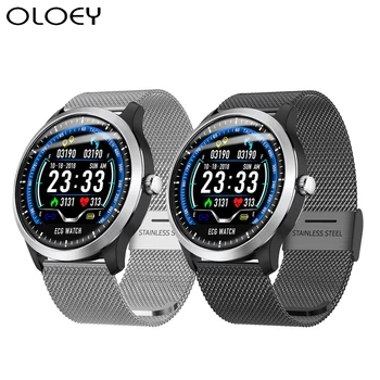 

ECG PPG Smart Watch Men With Wlectrocardiogram Display Holter Heart Rate Monitor Blood Pressure Waterproof Android Smartwatch