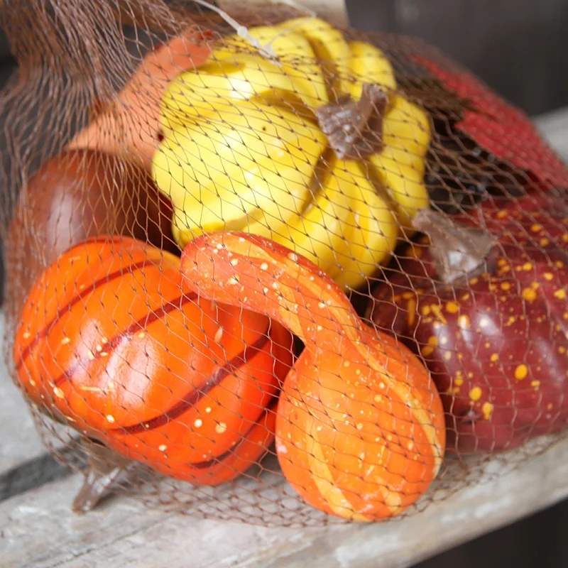 Artificial Pumpkin Gourd Pine Cone Acorn Maple Leaf For Autumn Harvest Thanksgiving Halloween Photo Props Home Decor