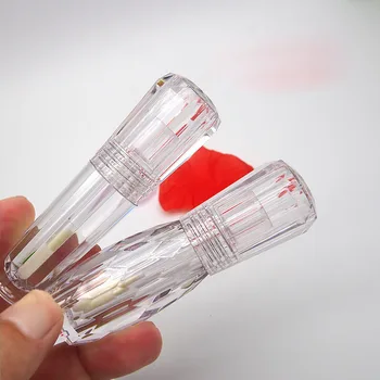 

New 3ml Clear Lip Gloss Wand Tube Empty lipgloss container DIY Plastic powder bottle Diamond Cosmetic packing tins