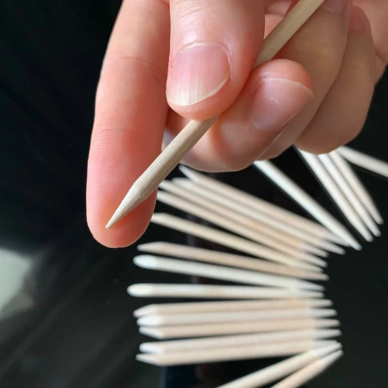 100pcs Wooden Sticks for Nails Design Nail Gel Polish Drawing Art Orange Wood Stick Cuticle Pusher Remover Manicure Tool Set manicure tools,manicure set,nail art pusher,nail manicure tools,manicure pedicure tools,cuticle pusher,nail manicure sticks,nail polish tools