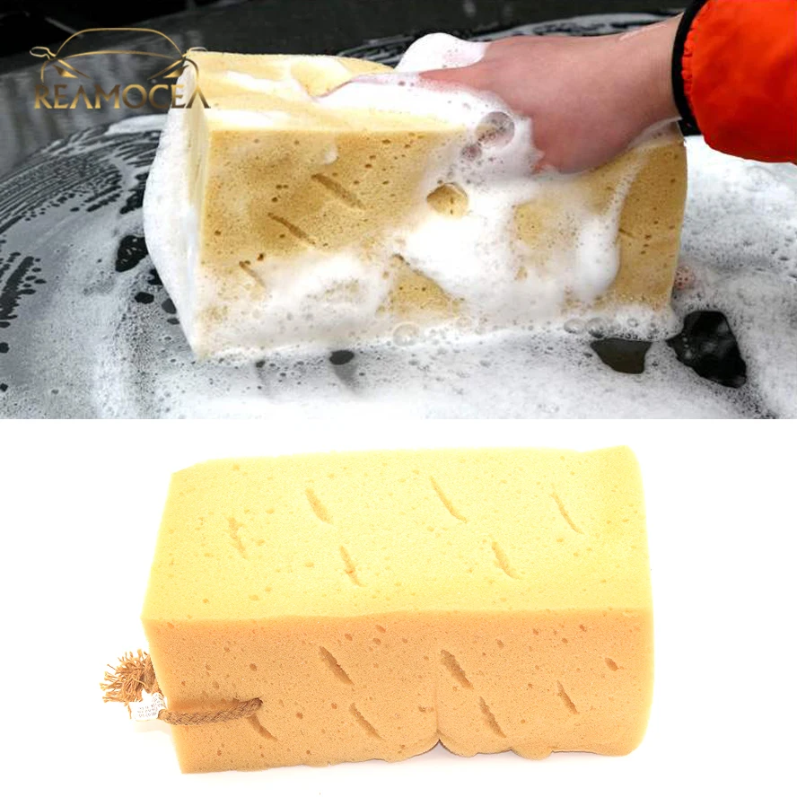 Reamocea 1x Коралловая мойка моющая губка блок сотовая машина стекло окно дверь