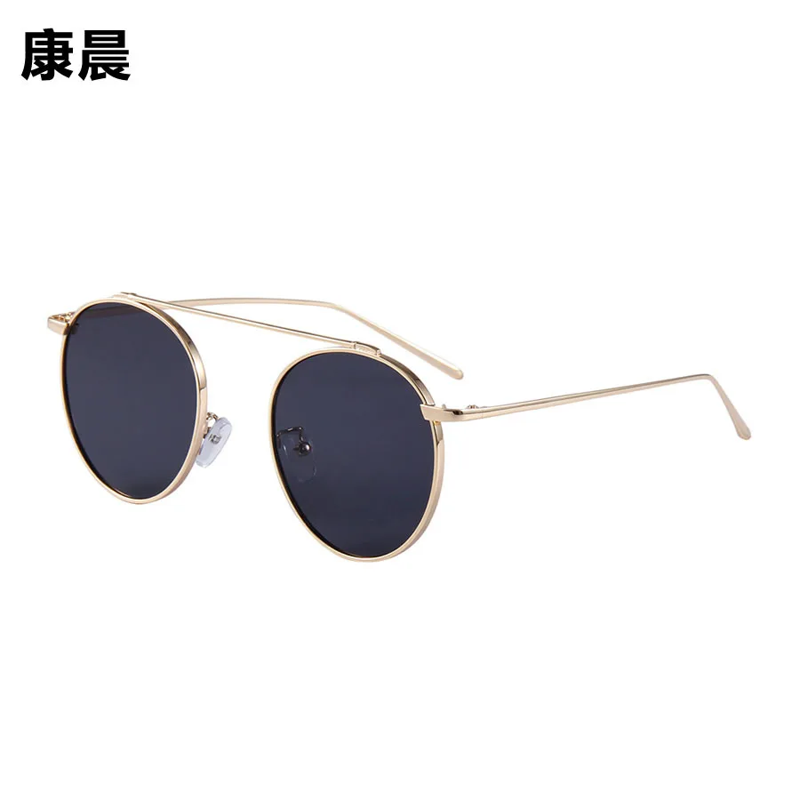 

New Style round Frame Metal Sun Glasses Retro Universal Color Film Sunglasses Dazzling And Colorful Sun Glasses Currently Availa