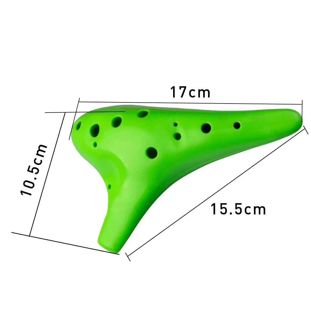 12-hole Ocarina Resin Plastic Alto C Tuning Ocarina