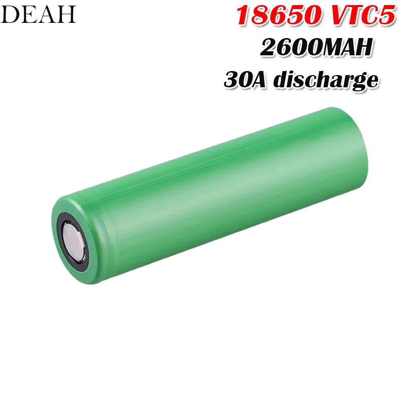 

1pcs original 3.7V 2600MAH 18650 us18650 battery for Sony VTC5 30A discharge for electronic cigarette toys tools flashlight