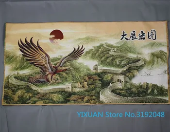 

Grand plan embroidery, machine embroidery, brocade, cloth painting, silk painting, living room decoration