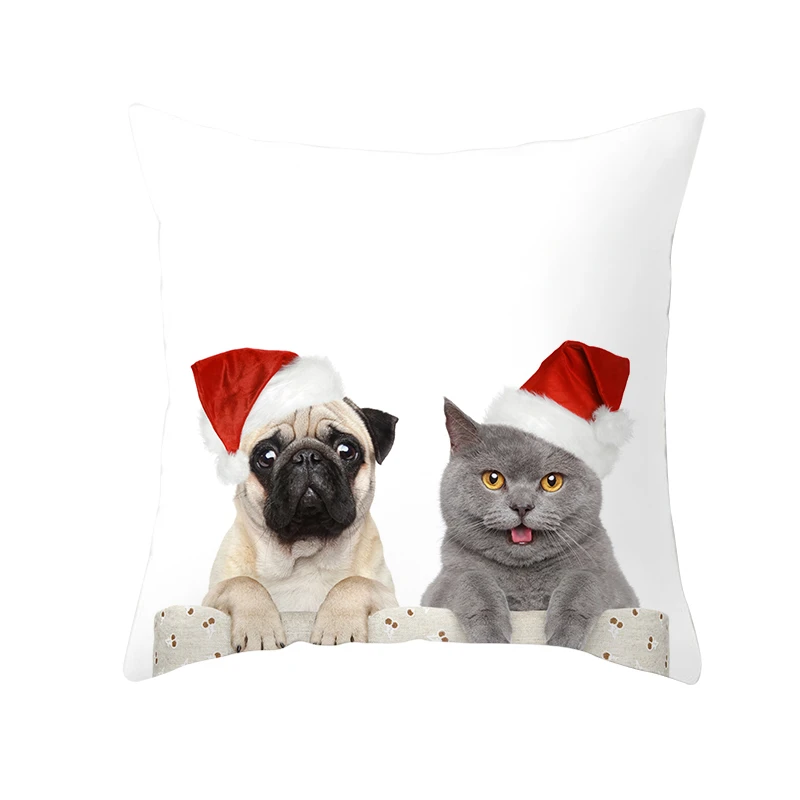 Fuwatacchi Чехлы для подушек с изображением собак Животные наволочки для домашнего дивана Декоративные Чехлы на подушку счастливый год наволочка 45*45 см