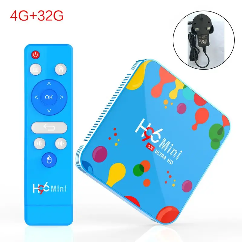 High Quality New 1Set 4GB 32/128GB H96 Mini Top Smart TV Box for Android 9.0 H6 Quad Core 6K Wifi HD Player Set High Quality New 1Set 4GB 32/128GB H96 Mini Top Smart TV Box for Android 9.0 H6 Quad Core 6K Wifi HD Player Set
