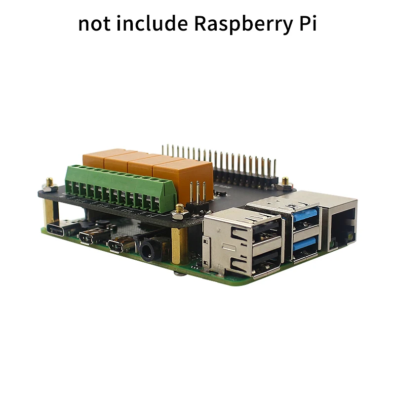 Raspberry Pi 4 B/3B+/3B 4-Канальный Релейный шлем плата 4 способа расширения для проекта умного дома