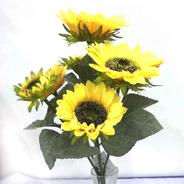 

Model 7 tou shu Sunflower Artificial Flower Home Decoration Plant Flowers Model Small Plant Sun Floral Decoration