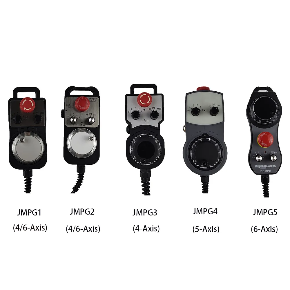 

CNC 4/5/6-axis MPG Pendant Handwheel Manual Pulse Generator with Emergency Stop For CNC Router Machine