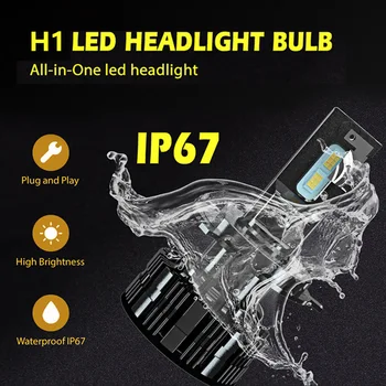 

V1 Car Headlamp Headlight 2Pcs Waterproof 36W 6500K 12000 Lumens White Extremely Brigh 12V - 36V Bulb LED Light Car Accessorie