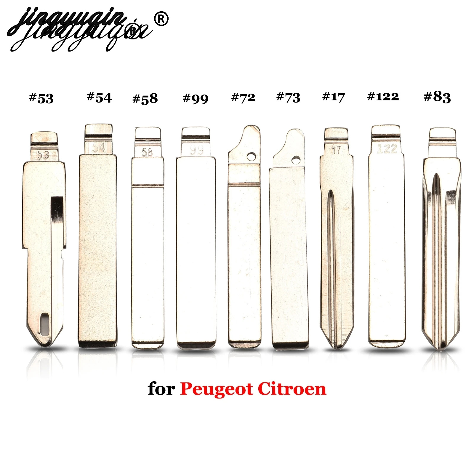 Jingyuqin VA2 HU83 SX9 No.17 #53 #54 #58 #72 #73 #83 #99 #122 для Citroen C4L Triumph Peugeot 307 207 откидное пустое лезвие