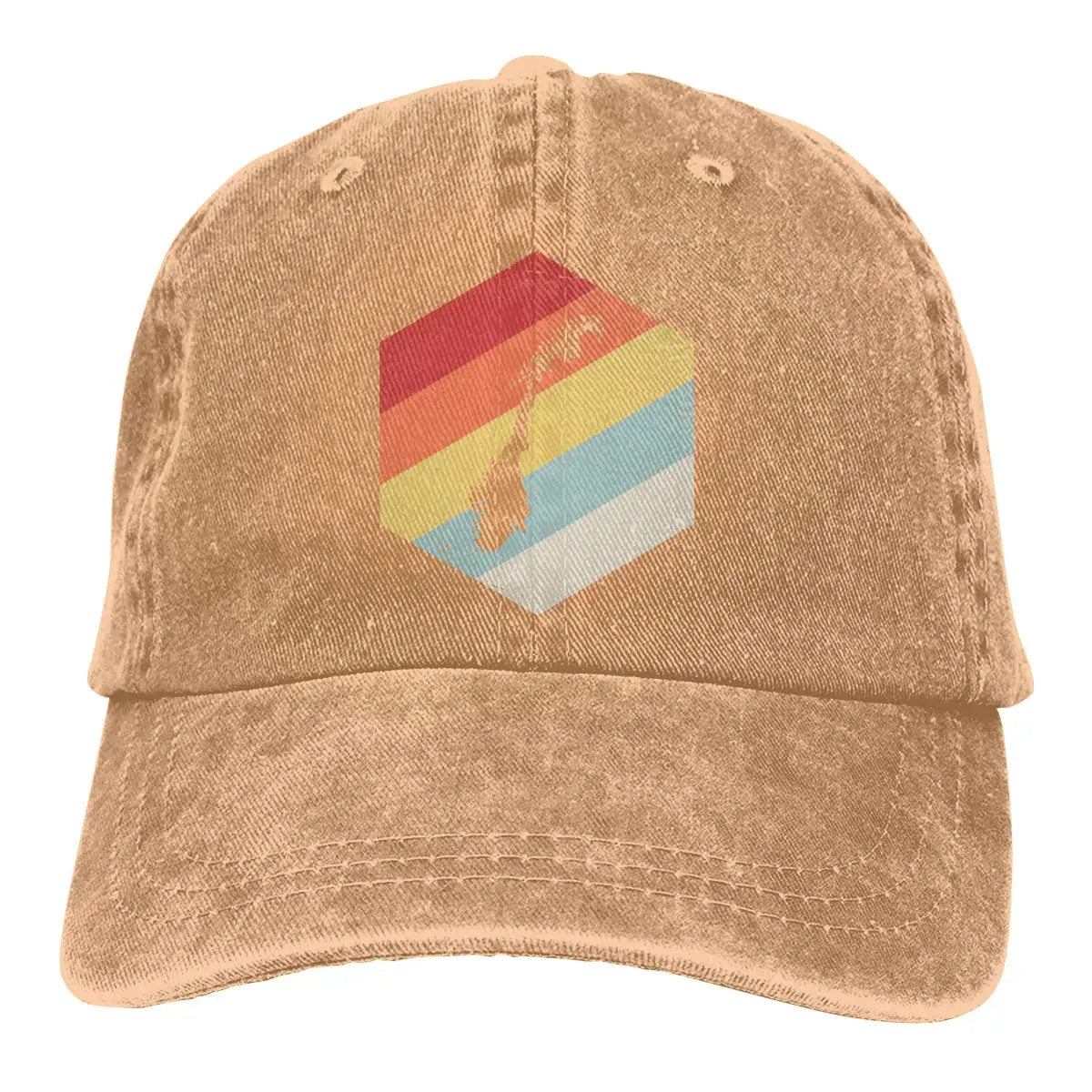 Ретро норвежская карта Мужская/Женская регулируемая бейсболка джинсовая ткань папа шляпа