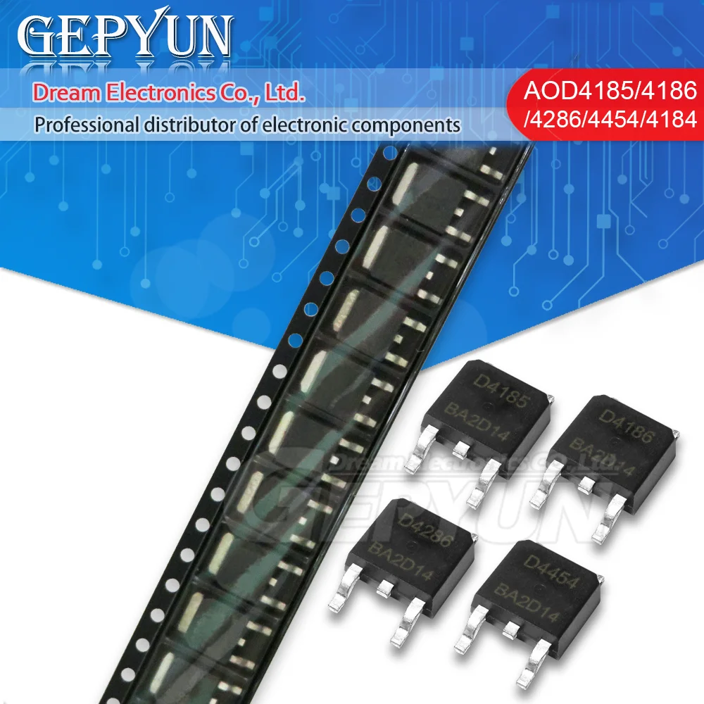 10PCS AOD4184A TO-252 D4184A TO252 AOD4184 D4184 AOD4185 AOD4186 AOD4286 AOD4454 D4185 D4186 D4286 D4454 AOD4185A AOD4186A | Электронные