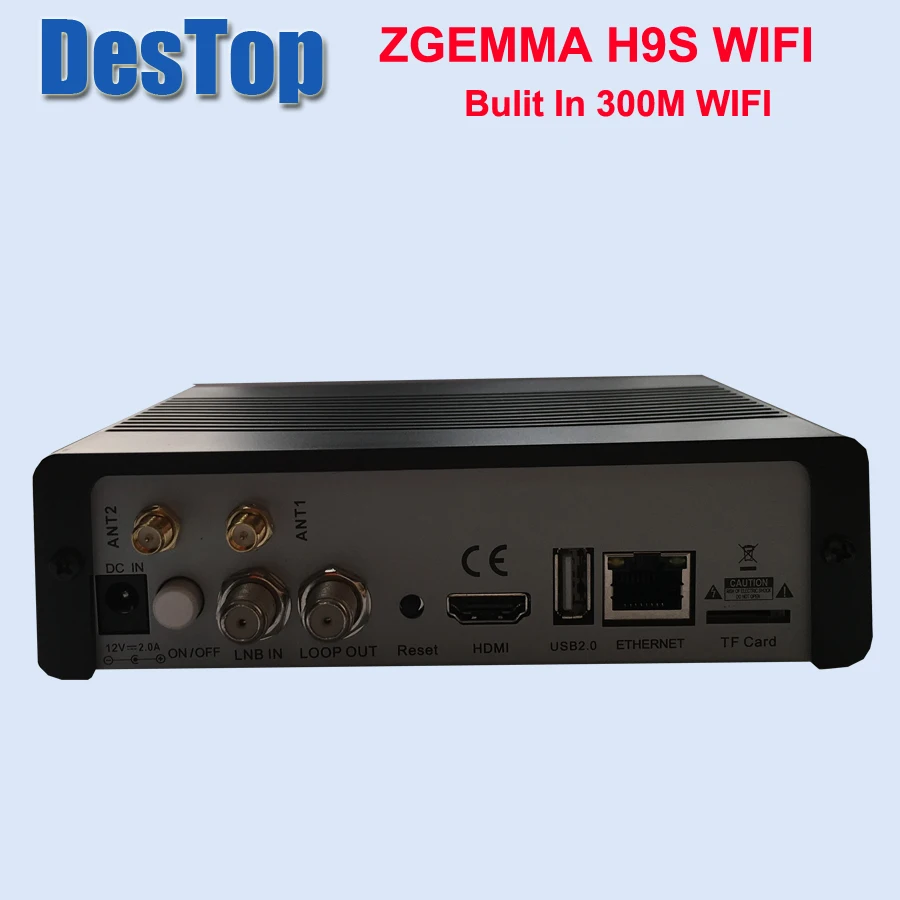 5 шт. лучшая один DVB-S2X тюнер Linux OS Enigma2 QT Сталкер IP tv& 4K телеприставка IPTV Box ZGEMMA H9S bulit в 300 м wifi