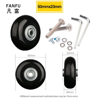 

Suitcase luggage equipment makeup trolly wheels Replaceable pull rod box accessories repair high quality remove wheels casters