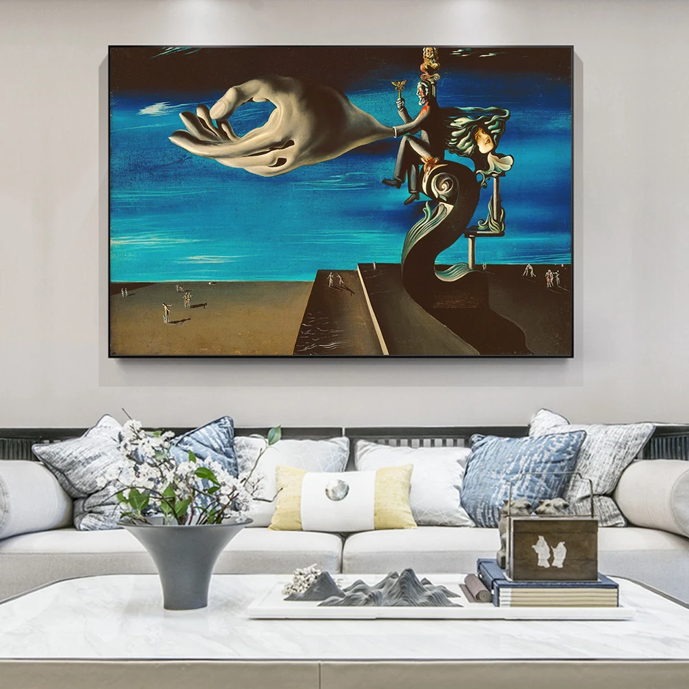 Ручная работа от Salvador Dali известные художественные картины с принтом на холсте