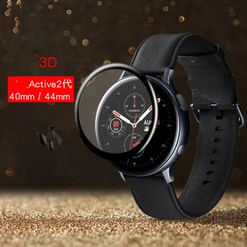 

3D edge Curved Cambered Full Cover Watch Tempered Glass Film Screen Protector For Samsung Active 2 active2 40mm and 44mm