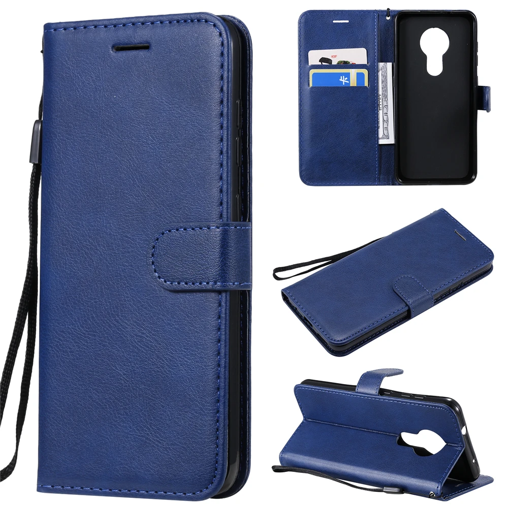Cover Coque PU Leather Flip Wallet Case For Nokia 7.2 3.2 N640 1 Plus Phone Bag Business Magnetic Stand Function | Мобильные