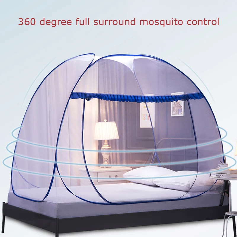 

Portable Mosquito Net Single-door Installation-free Foldable Automatic Pop Up Netting Tent Breathable Bed Tent Home Decor