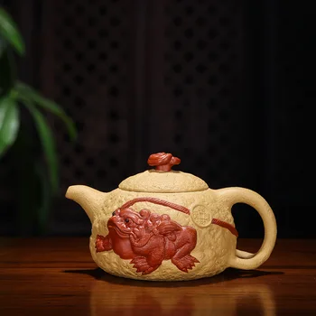 

Yixing are recommended by the manual undressed ore gold period of basaltic for spring pot of kung fu tea tea set