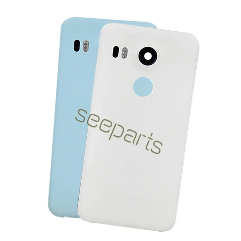 For 5 2 LG Google Nexus 5X Back Battery Cover Rear Door Housing Case Replacement Parts 2