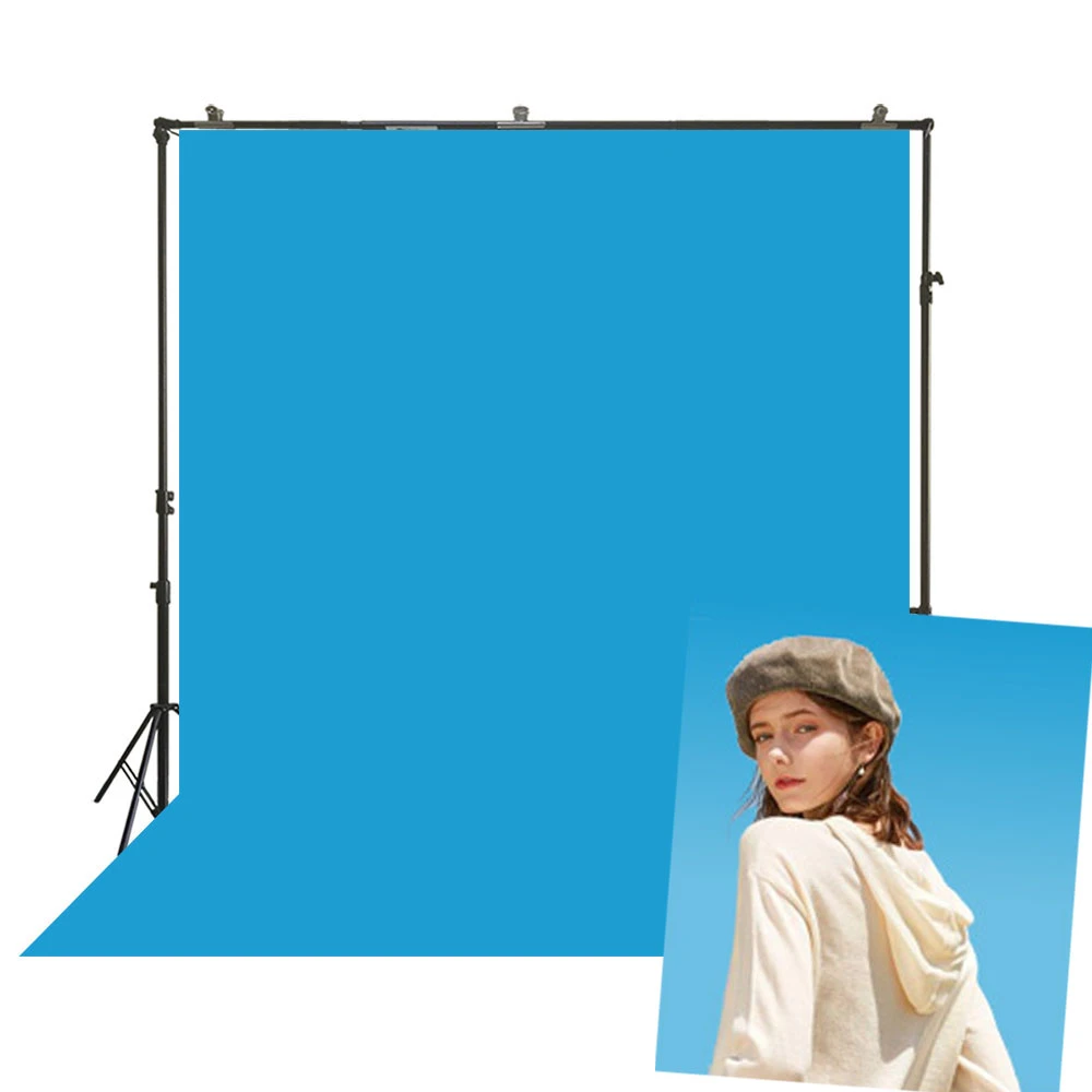 Arriere Plan De Photographie Bleu Ciel Couleur Unie Fond Uni Ecran Zoom Ins Vlog Pour Photographie De Portrait Stand Photo De Bureau Aliexpress
