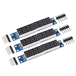 Module d'affichage LED à Tube numérique 8 bits MAX7219, 3 pièces, pour Arduino MCU/51/AVR/STM32/Raspberry Pi 4 modèle B 